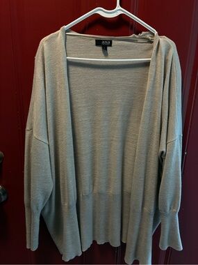 a.n.a Women's Open-Front Cardigan in Taupe Gray